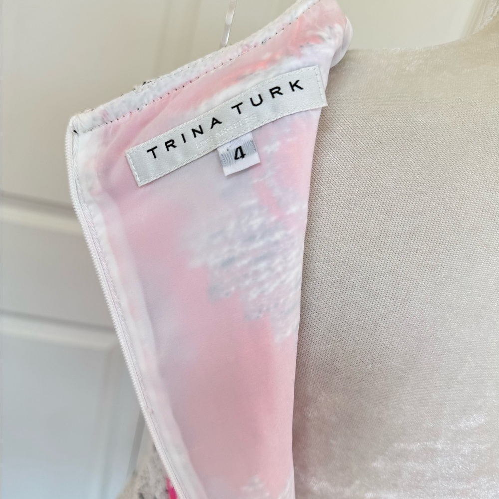 Trina Turk Pink Floral Sleeveless Shift Dress - Picture 5 of 10